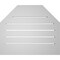 Ekena Millwork Octagonal Top Surface Mount PVC Gable Vent w/ 2"W x 1-1/2"P Brickmould Frame, 24"W x 20"H GVPOT24X2002SF - alternate 5